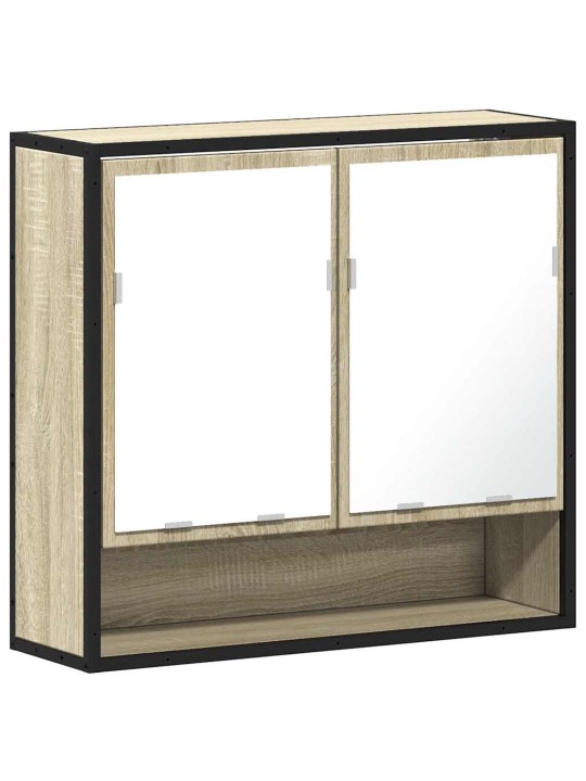 Koupelnová skříňka se zrcadlem dub sonoma 65x20x60 cm kompozit