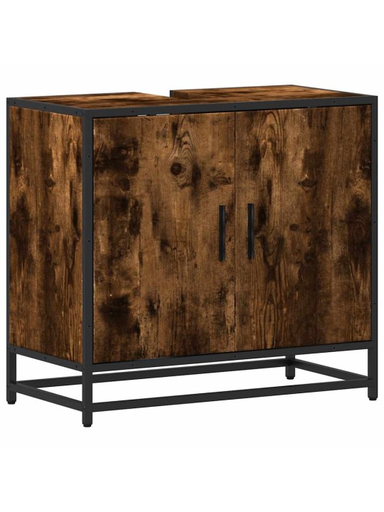 Koupelnová skříňka pod umyvadlo kouřový dub 65x33x60cm kompozit