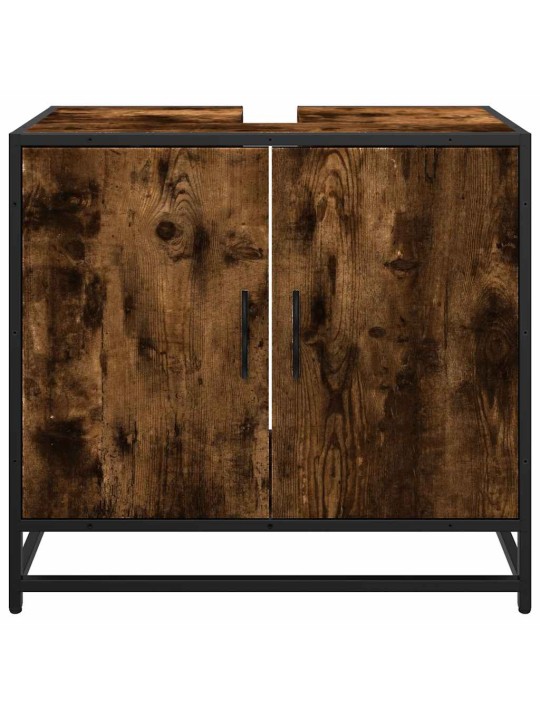 Koupelnová skříňka pod umyvadlo kouřový dub 65x33x60cm kompozit