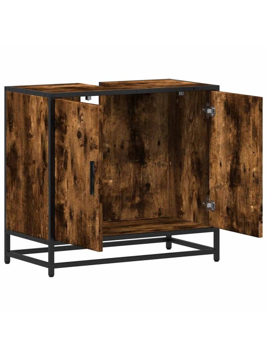 Koupelnová skříňka pod umyvadlo kouřový dub 65x33x60cm kompozit
