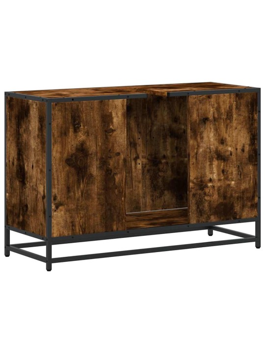 Koupelnová skříňka pod umyvadlo kouřový dub 90x33x60cm kompozit