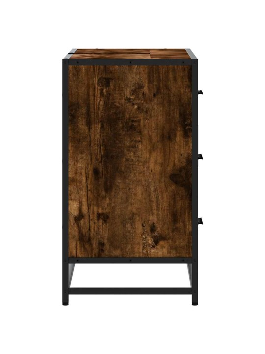 Koupelnová skříňka pod umyvadlo kouřový dub 80x33x60cm kompozit