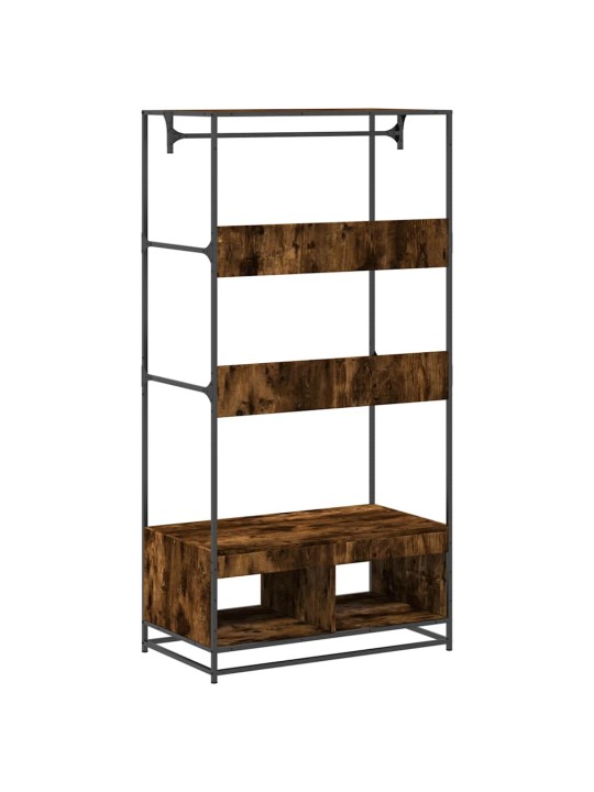 Šatní skříň kouřový dub 90 x 50 x 180 cm kompozitní dřevo
