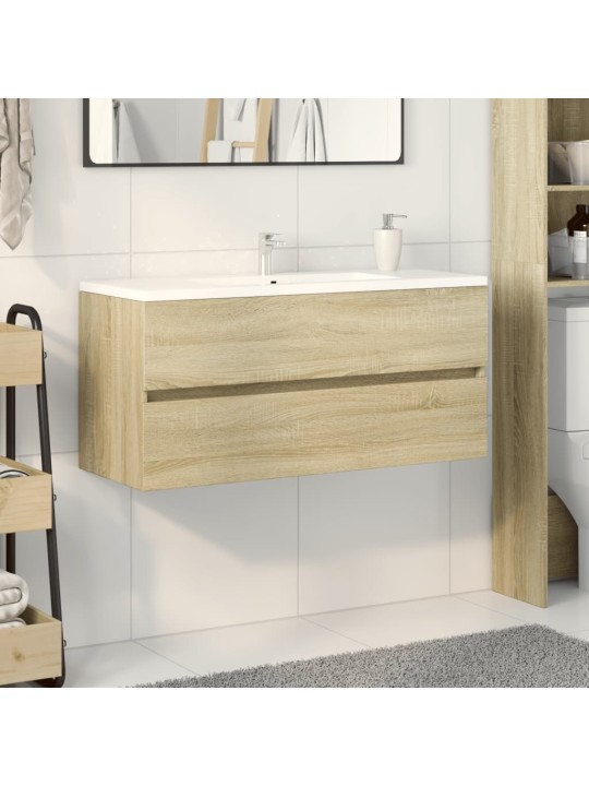 Koupelnová skříňka pod umyvadlo dub sonoma 100 x 38,5 x 45 cm