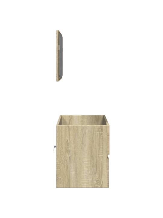 Koupelnová skříňka se zrcadlem dub sonoma 80 x 38,5 x 45 cm