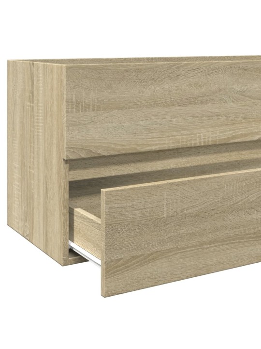 Koupelnová skříňka se zrcadlem dub sonoma 80 x 38,5 x 45 cm