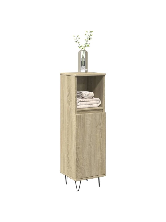 Koupelnová skříňka dub sonoma 30 x 30 x 100 cm kompozitní dřevo