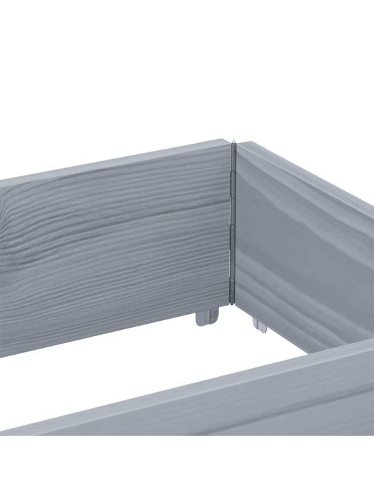 Paletové nástavce 3 ks šedé 150 x 50 cm masivní borové dřevo