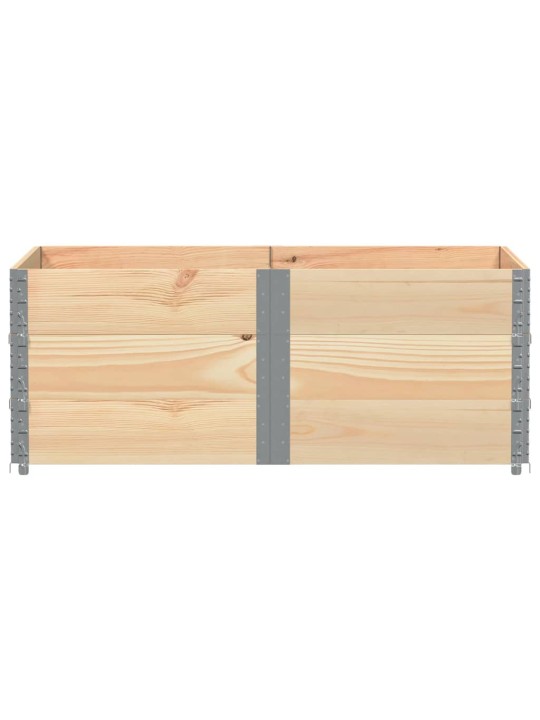 Paletové nástavce 3 ks 150 x 100 cm masivní borové dřevo