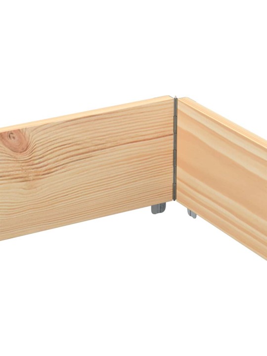 Paletové nástavce 3 ks 150 x 100 cm masivní borové dřevo