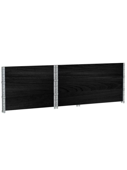 Zahradní truhlík černý 120 x 80 cm masivní borové dřevo