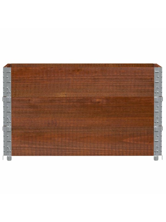 Zahradní truhlík hnědý 100 x 50 cm masivní borové dřevo