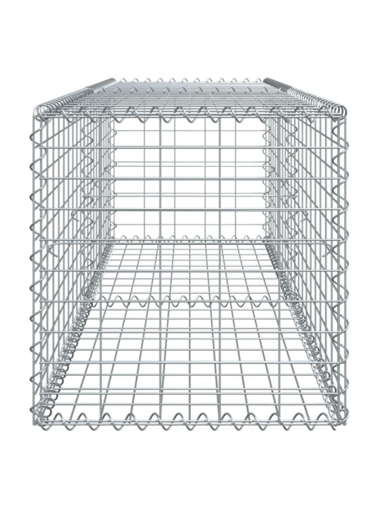 Gabionový koš s víkem 200 x 50 x 50 cm pozinkované železo