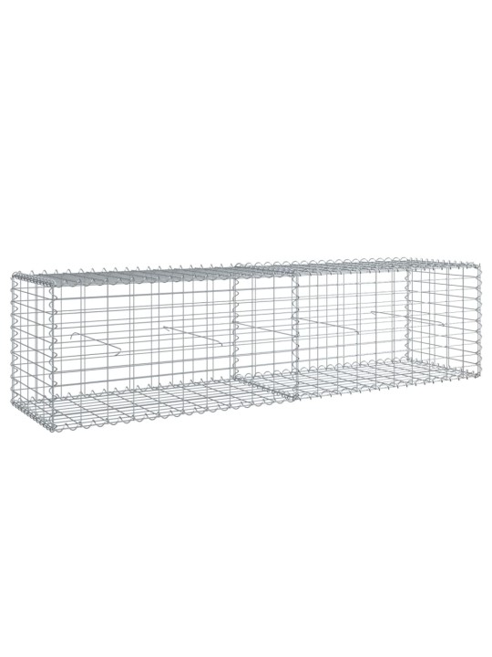 Gabionový koš s víkem 200 x 50 x 50 cm pozinkované železo