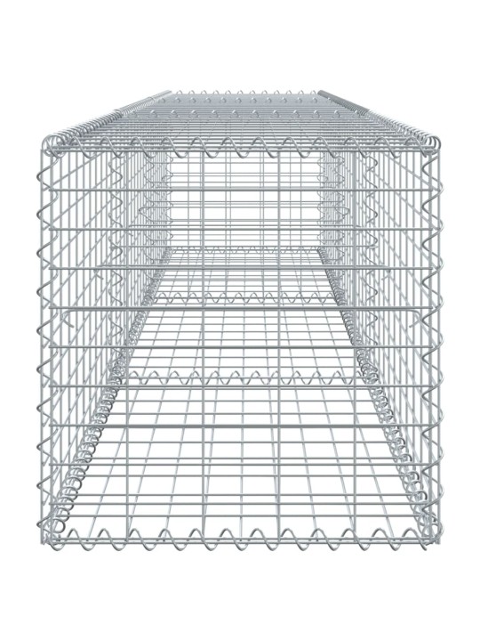 Gabionový koš s víkem 300 x 50 x 50 cm pozinkované železo