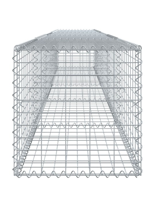 Gabionový koš s víkem 500 x 50 x 50 cm pozinkované železo