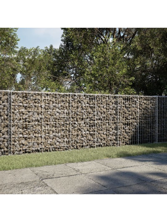 Gabionový koš s víkem 300 x 50 x 100 cm pozinkované železo