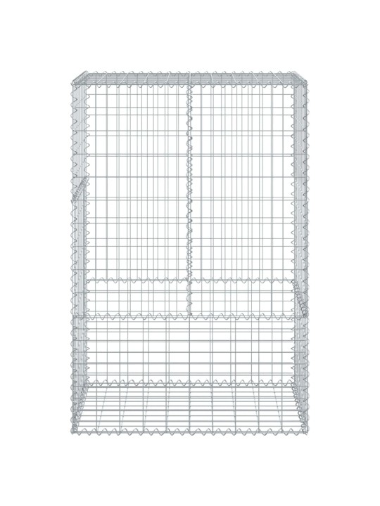 Gabionový koš s víkem 100 x 50 x 150 cm pozinkované železo