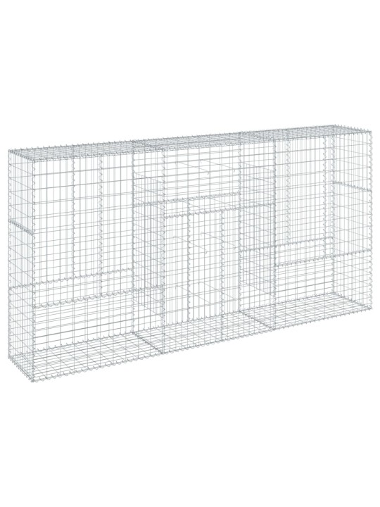 Gabionový koš s víkem 300 x 50 x 150 cm pozinkované železo
