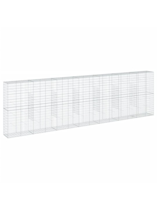 Gabionový koš s víkem 700 x 50 x 200 cm pozinkované železo