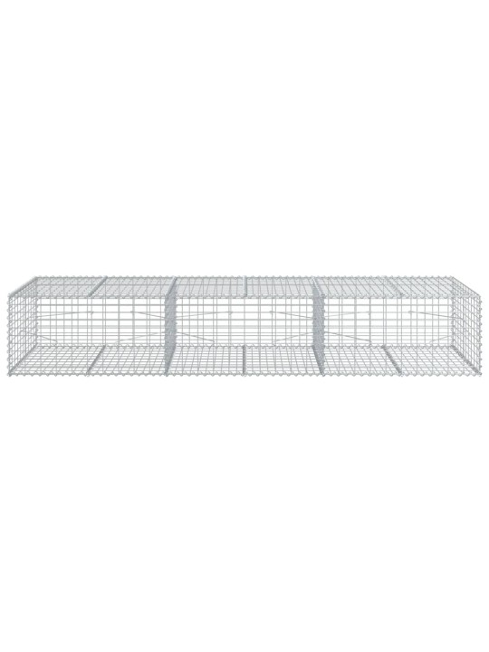 Gabionový koš s víkem 300 x 100 x 50 cm pozinkované železo