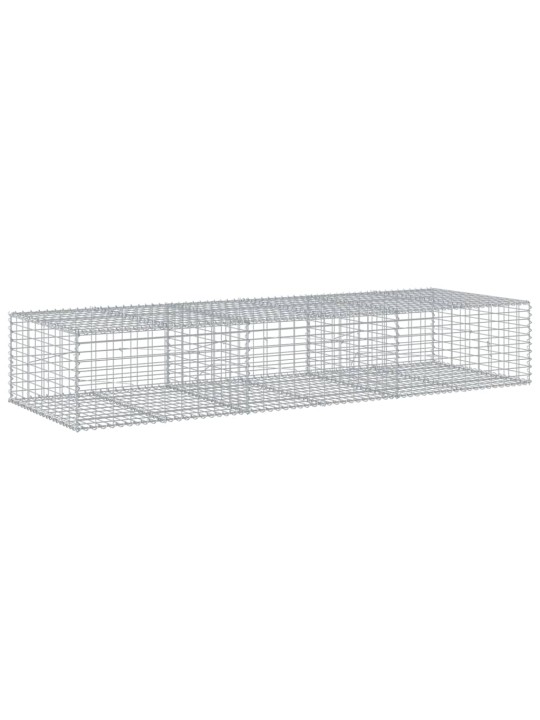 Gabionový koš s víkem 300 x 100 x 50 cm pozinkované železo