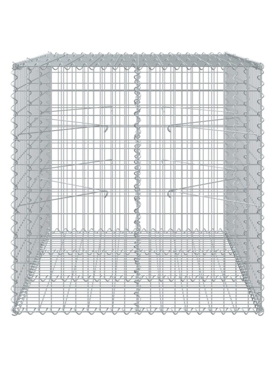Gabionový koš s víkem 150 x 100 x 100 cm pozinkované železo