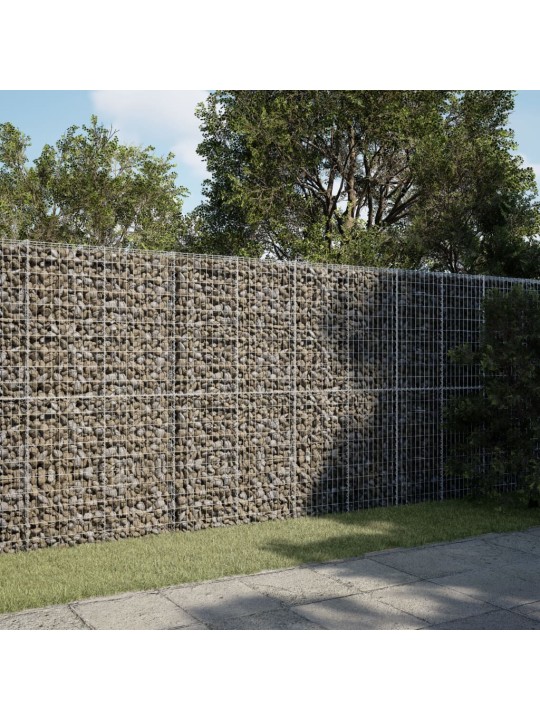 Gabionový koš s víkem 350 x 100 x 200 cm pozinkované železo