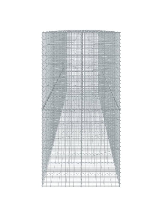 Gabionový koš s víkem 850 x 100 x 200 cm pozinkované železo
