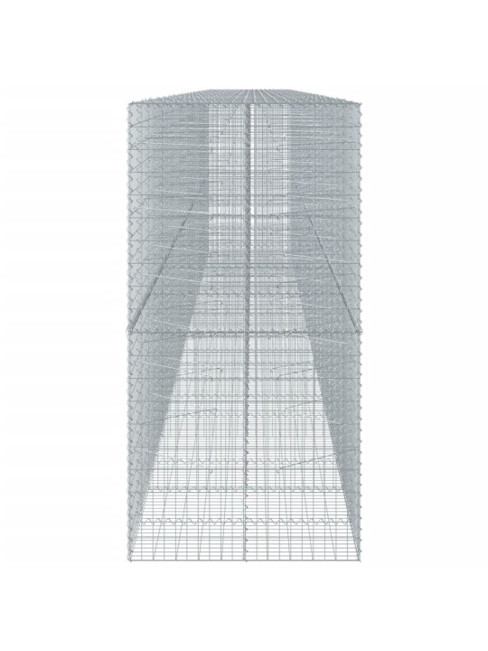 Gabionový koš s víkem 1 050 x 100 x 200 cm pozinkované železo