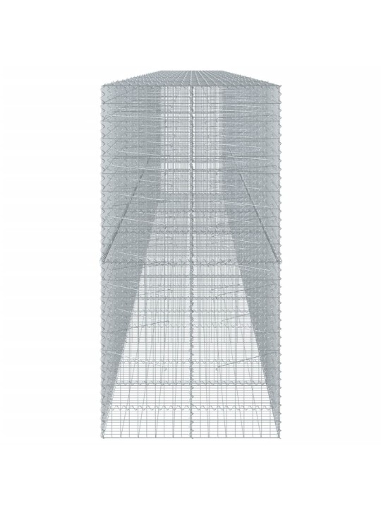 Gabionový koš s víkem 1 100 x 100 x 200 cm pozinkované železo