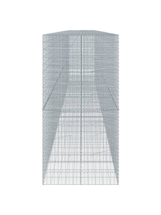 Gabionový koš s víkem 1 150 x 100 x 200 cm pozinkované železo