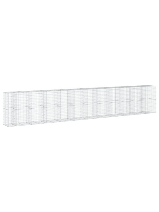 Gabionový koš s víkem 1 150 x 100 x 200 cm pozinkované železo