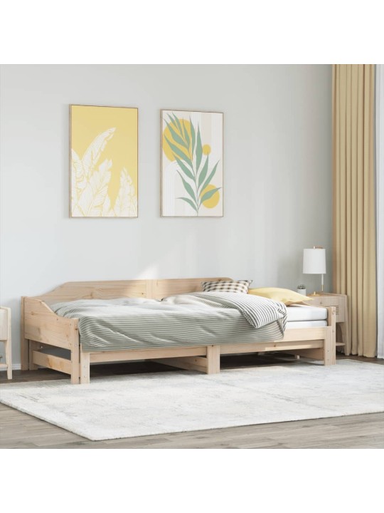 Válenda s přistýlkou 90 x 200 cm masivní borové dřevo