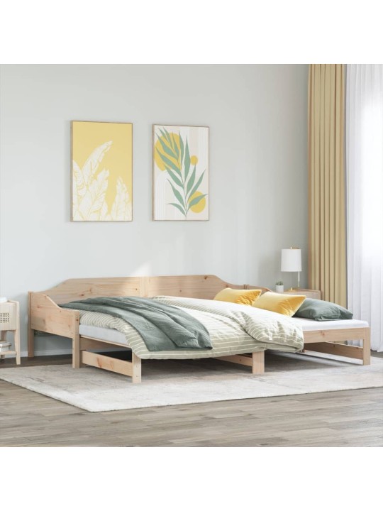 Válenda s přistýlkou 90 x 190 cm masivní borové dřevo