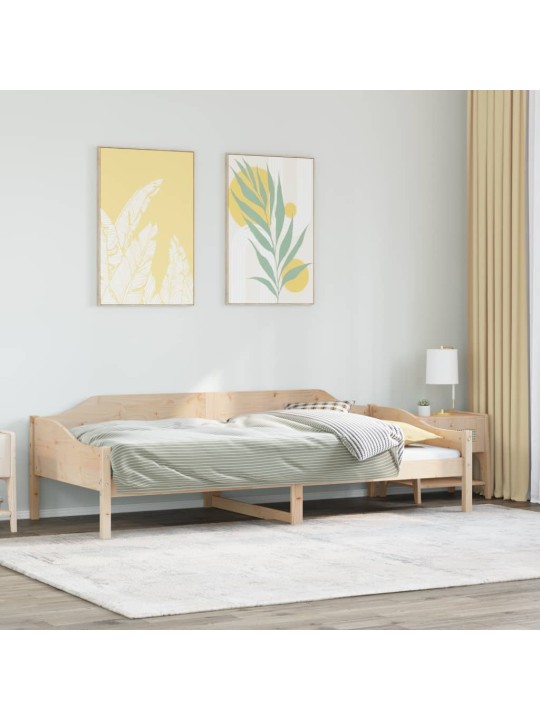 Postel bez matrace 90 x 190 cm masivní borovice
