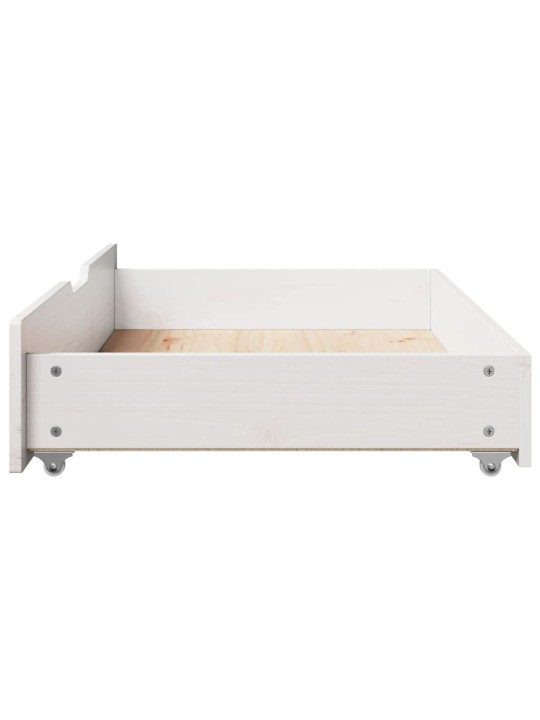 Zásuvky pod postel 2 ks bílé 95 x 55 x 17 cm masivní borovice