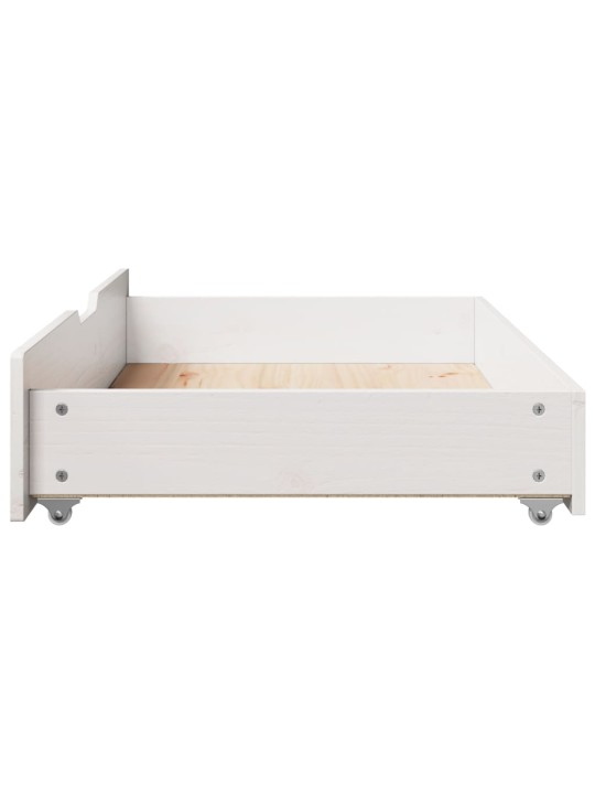 Zásuvky pod postel 2 ks bílé 90 x 55 x 17 cm masivní borovice