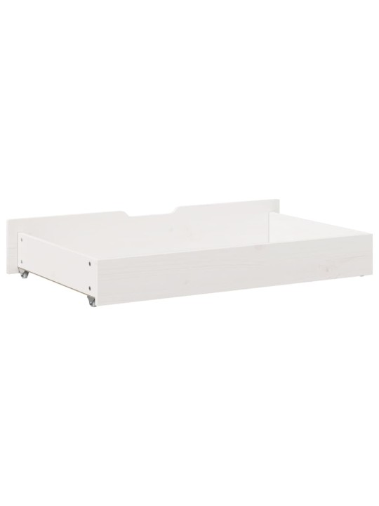 Zásuvky pod postel 2 ks bílé 90 x 55 x 17 cm masivní borovice