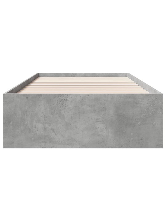 Rám postele šedý sonoma 90 x 200 cm kompozitní dřevo