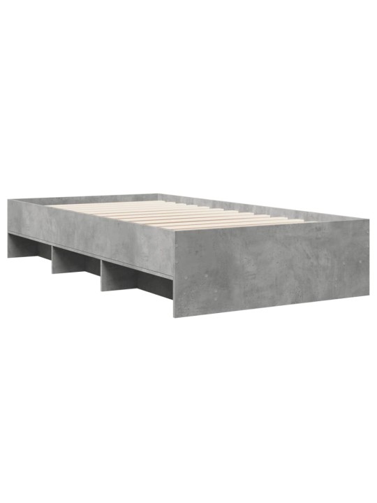 Rám postele šedý sonoma 90 x 200 cm kompozitní dřevo