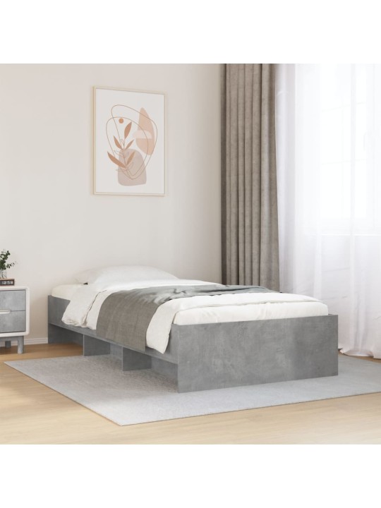 Rám postele šedý sonoma 90 x 200 cm kompozitní dřevo