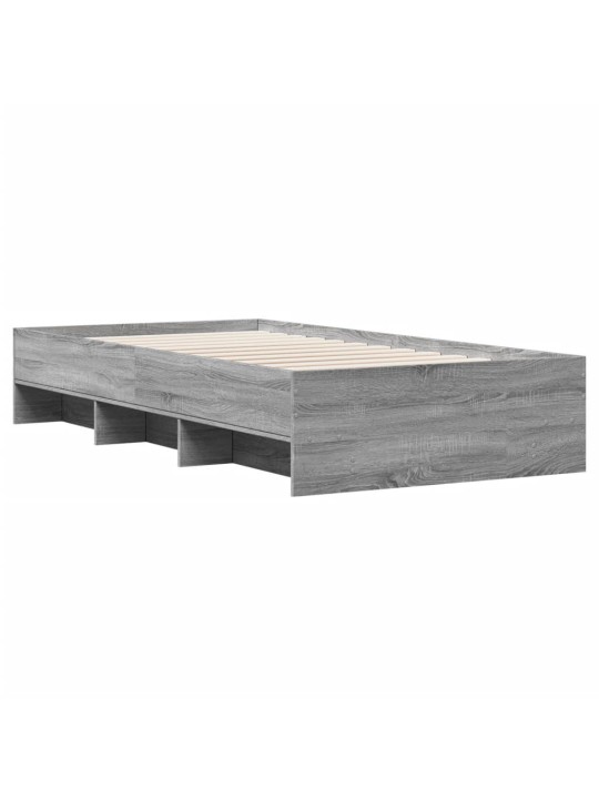 Rám postele šedý sonoma 75 x 190 cm kompozitní dřevo
