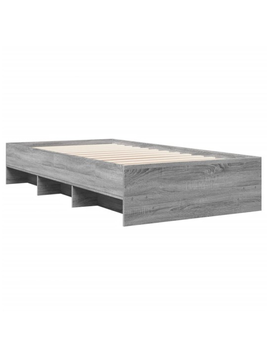 Rám postele šedý sonoma 75 x 190 cm kompozitní dřevo