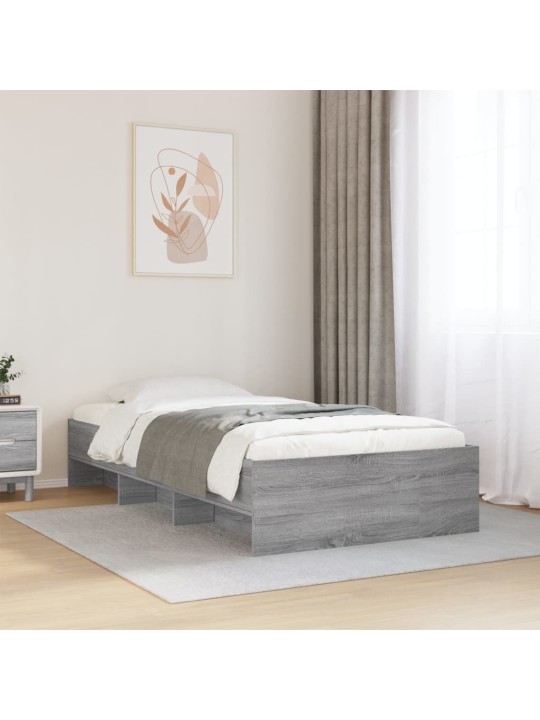 Rám postele šedý sonoma 75 x 190 cm kompozitní dřevo