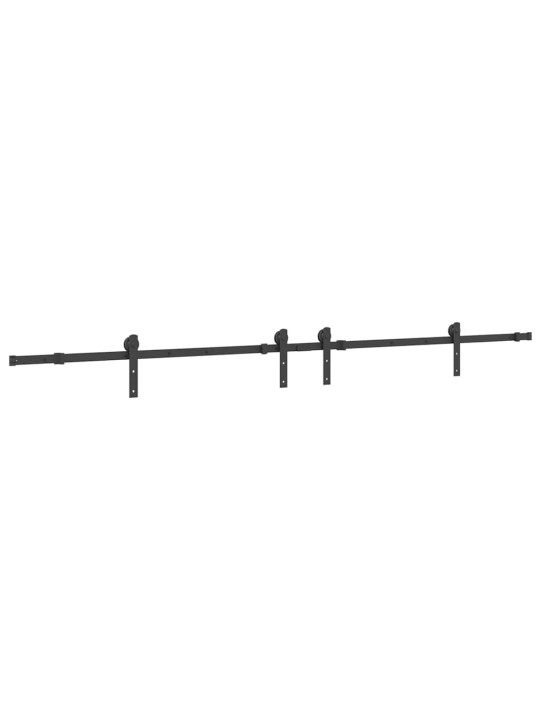 Sada příslušenství pro posuvné dveře 427 cm ocelová černá