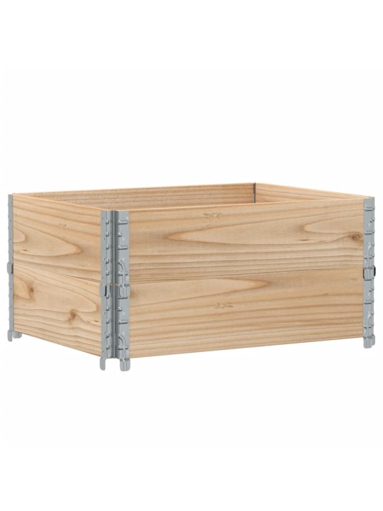Paletové nástavce 2 ks 80 x 60 cm masivní borové dřevo