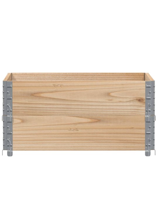 Paletové nástavce 2 ks 80 x 60 cm masivní borové dřevo
