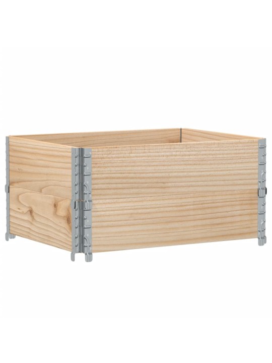 Paletové nástavce 2 ks 80 x 60 cm masivní borové dřevo