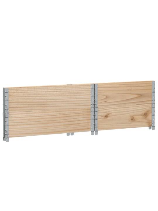 Paletové nástavce 2 ks 80 x 60 cm masivní borové dřevo